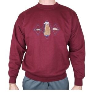 Men’s Vintage McSport Golfer Themed Crewneck Cotton-Blend Sweatshirt. Size XXL.